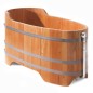 Preview: Vasca da bagno in legno larice 151 x 73