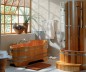 Preview: Vasca da bagno in legno 151 x 73 cm
