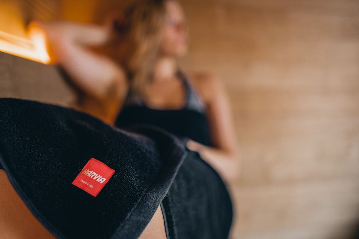 Sarong Da Sauna Möve Eden In Cotone E Lino – 80x180 Cm, Nero/naturale, Certificato Öko-Tex, Made In Germany, Lavabile A 60°